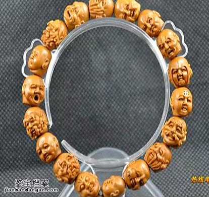 橄欖核羅漢雕手串