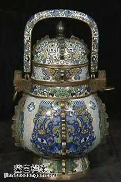 銅胎掐絲琺瑯提梁卣