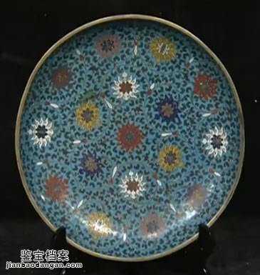 清掐絲琺瑯大盤